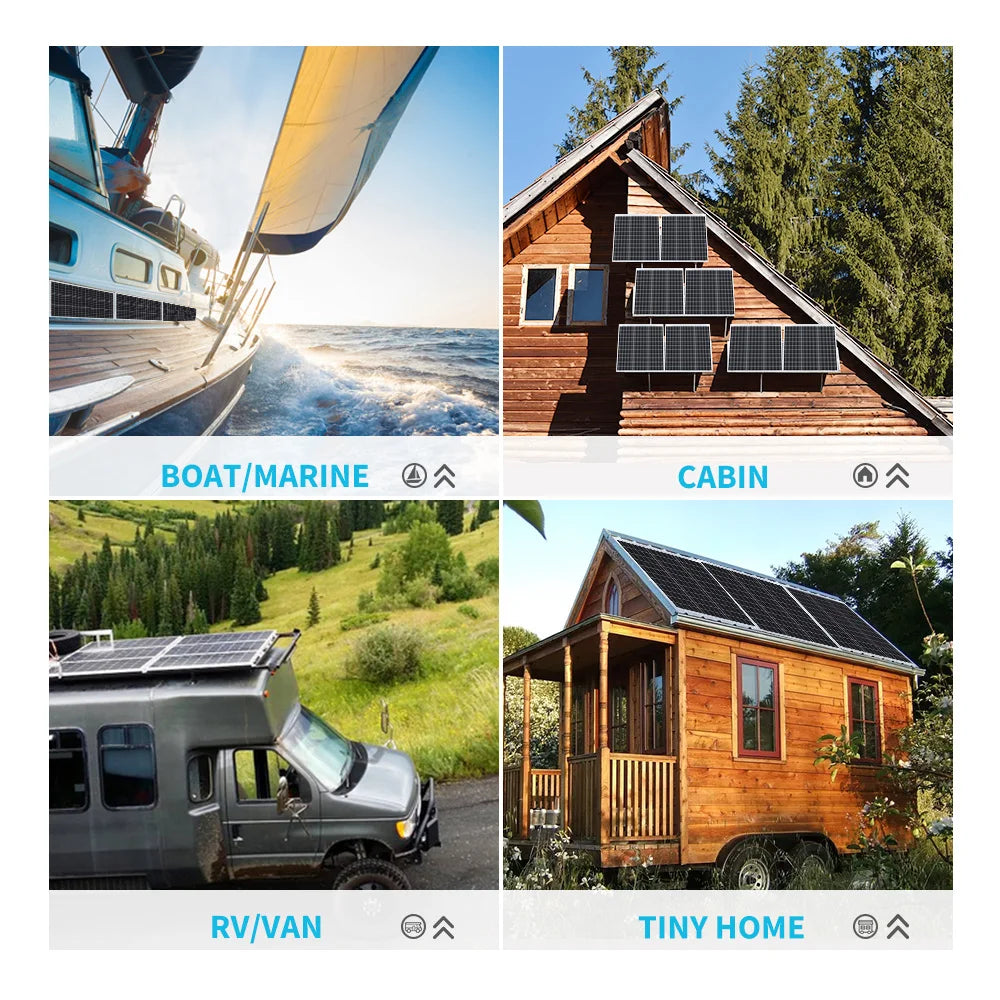 Solar Panel 50 Watt 12 Volt, RV Marine
