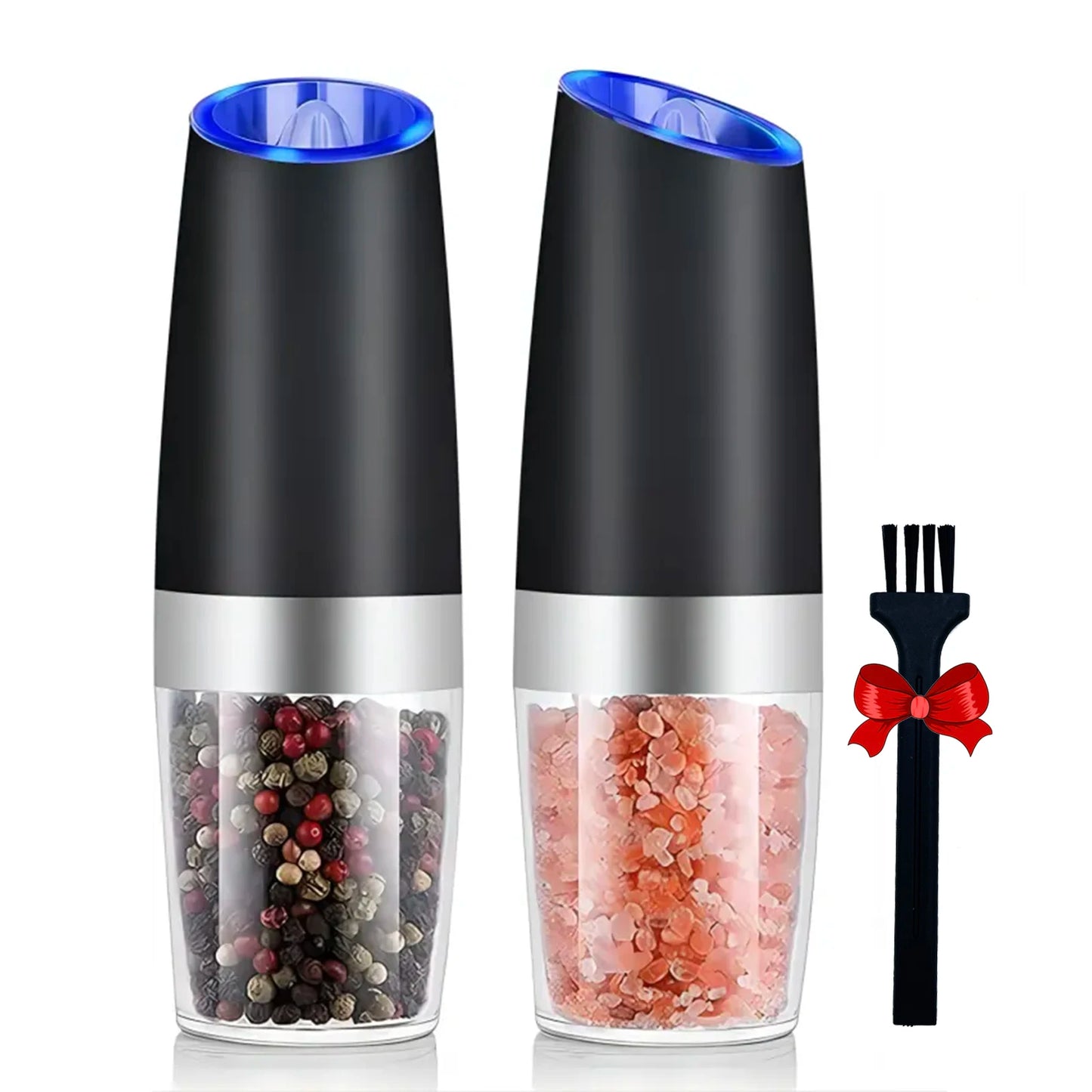 Electric Salt Pepper Mill, Tilt To Grind