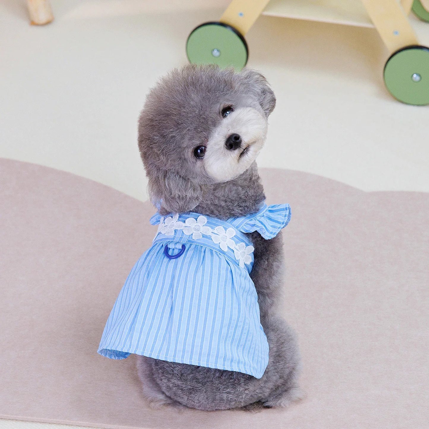 Summer Striped Princess Dress Pet Dog Clothing
