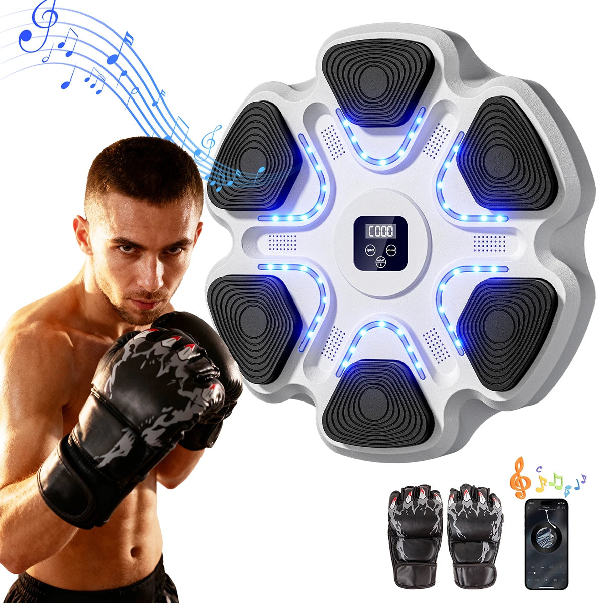 Music Boxing Machine, Smart Bluetooth Boxing Training