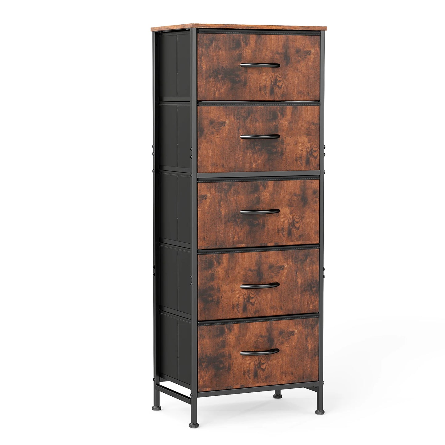 48IN Dresser For Bedroom With 5 Fabric Drawers