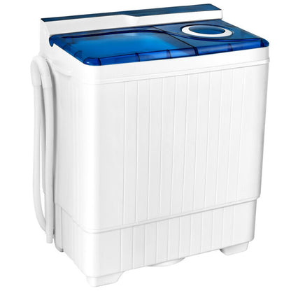 26 Pound Portable Semi-automatic Washing Machine with Built-in Drain Pump