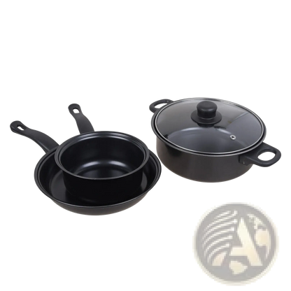 13 Piece Non Stick Cookware Set with Glass Lids