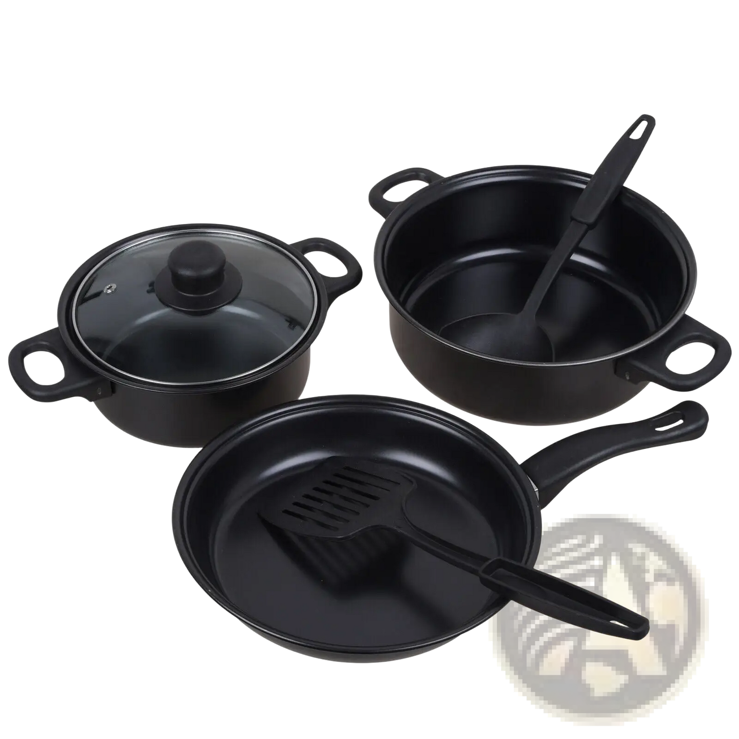 13 Piece Non Stick Cookware Set with Glass Lids
