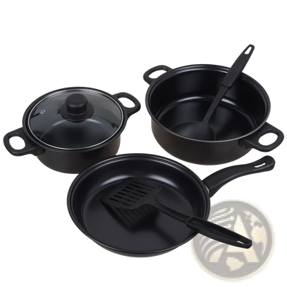13 Piece Non Stick Cookware Set with Glass Lids