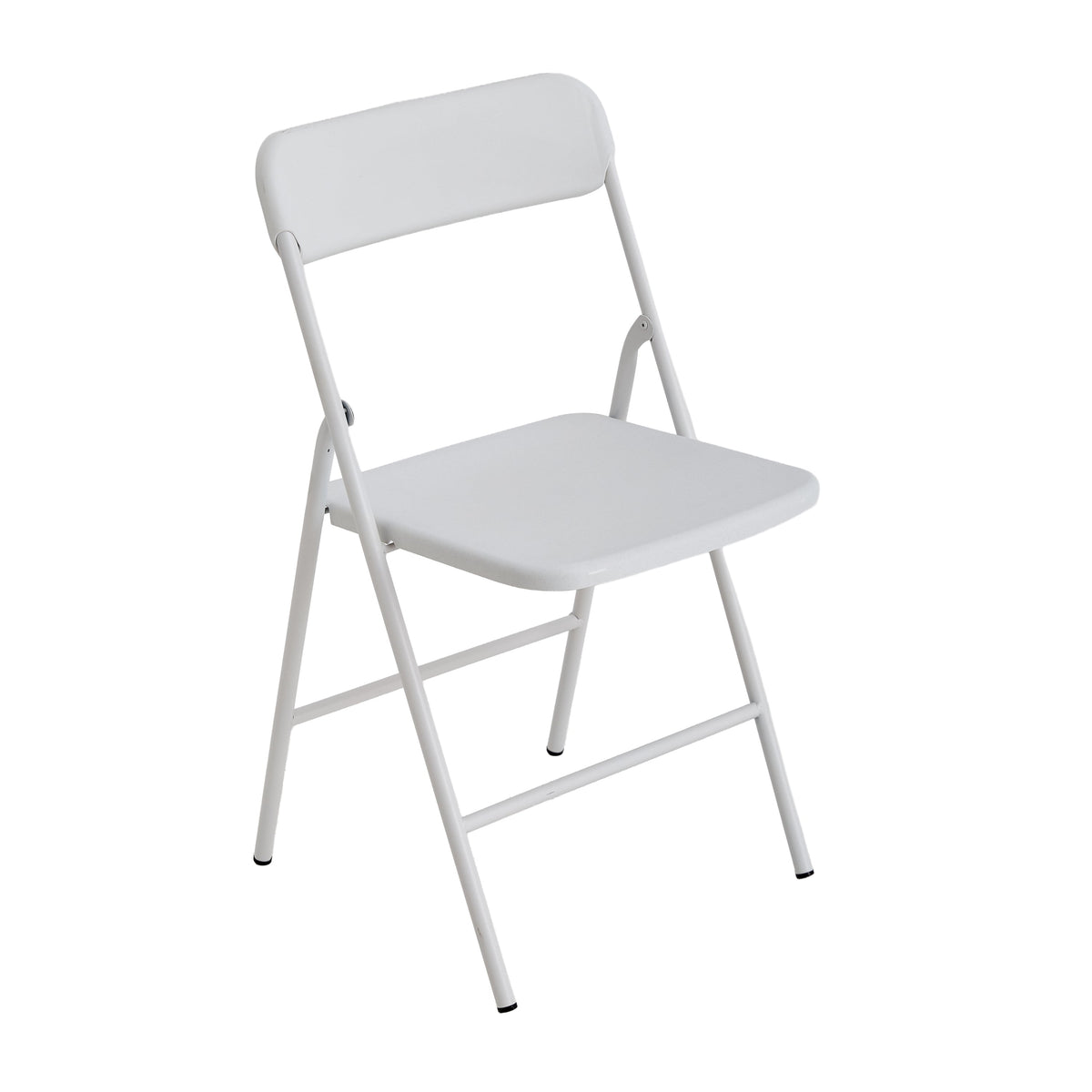 White PP Cushion Folding Stackable Chairs Pack For Outdoor