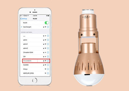 Bulb lamp wifi ip camera 1080p wireless Panoramic 360 fish eye 2mp smart home security lighting cctv surveillance ip cameras