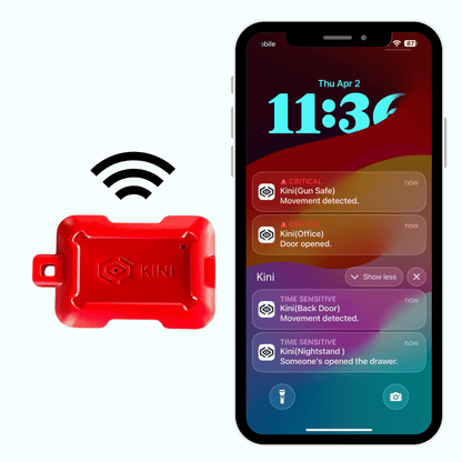 Kini SafeAlert -- Wi-Fi Tamper Alert Device with Real-Time SMS, Email & Push Notifications