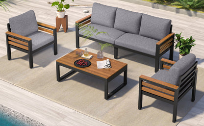 GO 4-Piece Outdoor Furniture Sofa Set for Garden