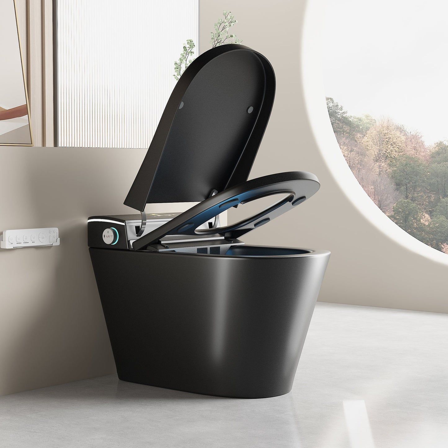 Unique Smart Toile with Built-In Bidet and Intelligent Features