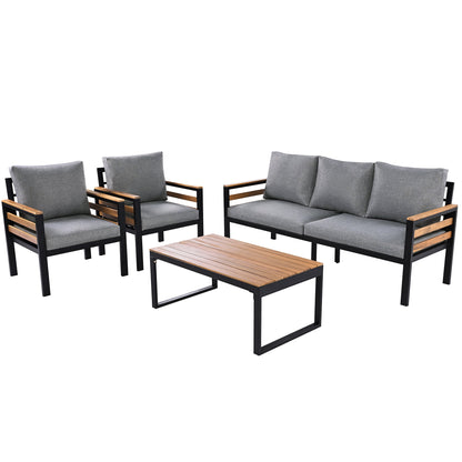 GO 4-Piece Outdoor Furniture Sofa Set for Garden