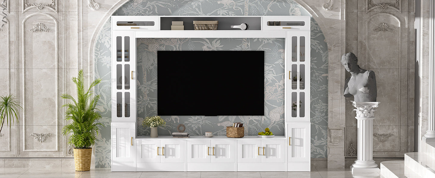 Vibe Haus 98.4" Wall Unit Entertainment Center
