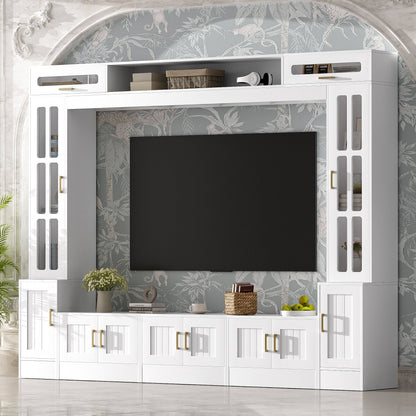 Vibe Haus 98.4" Wall Unit Entertainment Center