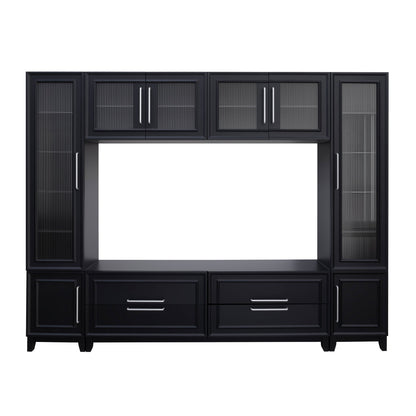 Vibe Haus 102" W Wall Unit Modern Entertainment Center