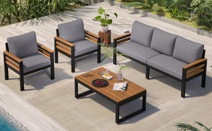 GO 4-Piece Outdoor Furniture Sofa Set for Garden