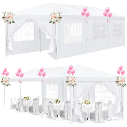 10x10/10x20/10x30ft Party Tent Outdoor Canopy Removable Sidewalls