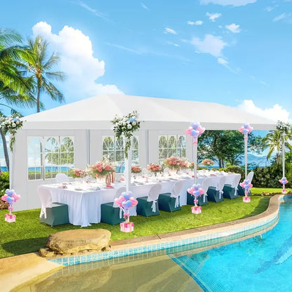 10x10/10x20/10x30ft Party Tent Outdoor Canopy Removable Sidewalls