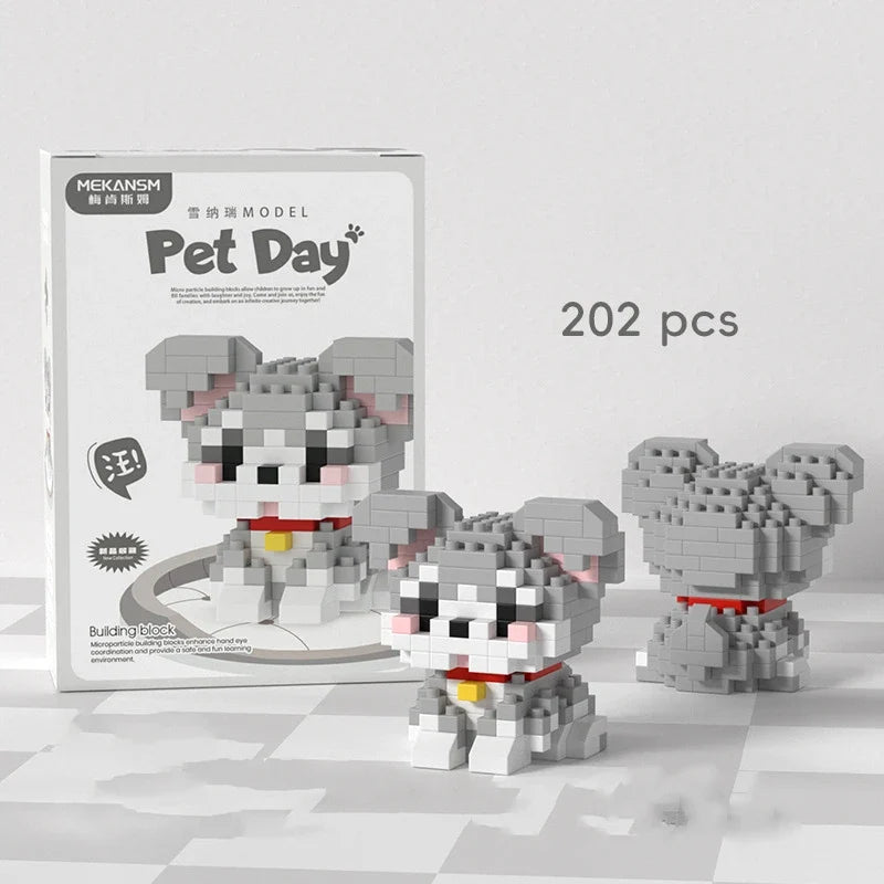 18 in 1 Pet Animal Building Blocks Set | Kids Educational Toy