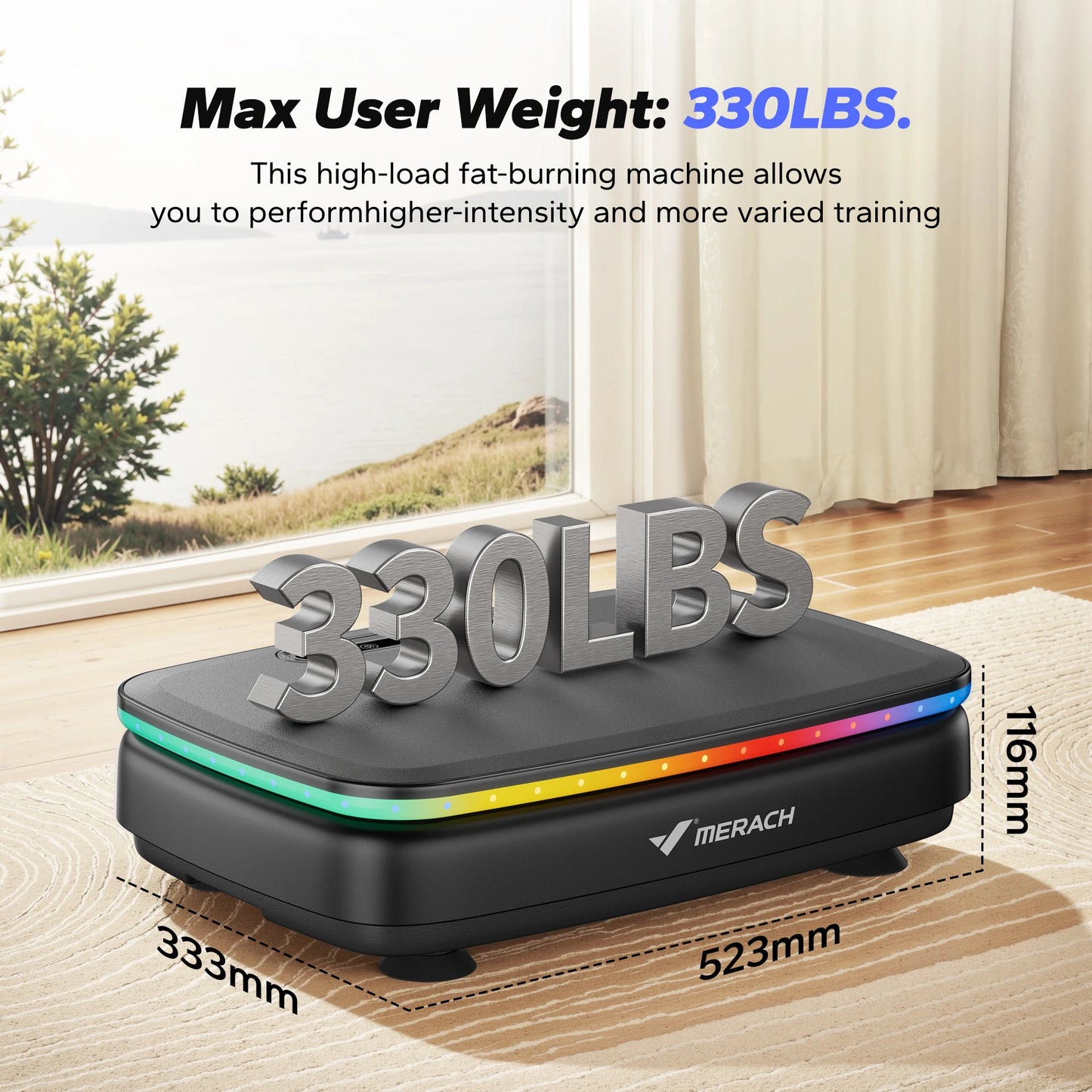 Vibration Plate Exercise Machine, Light Whole Body Workout