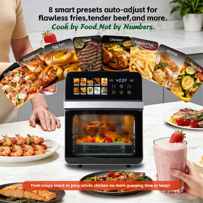 Air Fryer Toaster Oven Family Size Compact