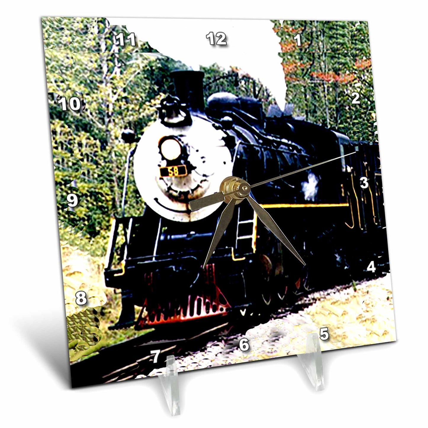 Desk Clock - Train Trains