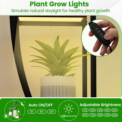 Indoor Plant Stand 63" Tall 10-Tier Corner Metal Plant Shelf Large Flowerpot Holder-Brown