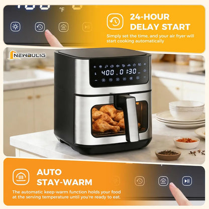 6.34 QT Air Fryer 8-in-1 Presets