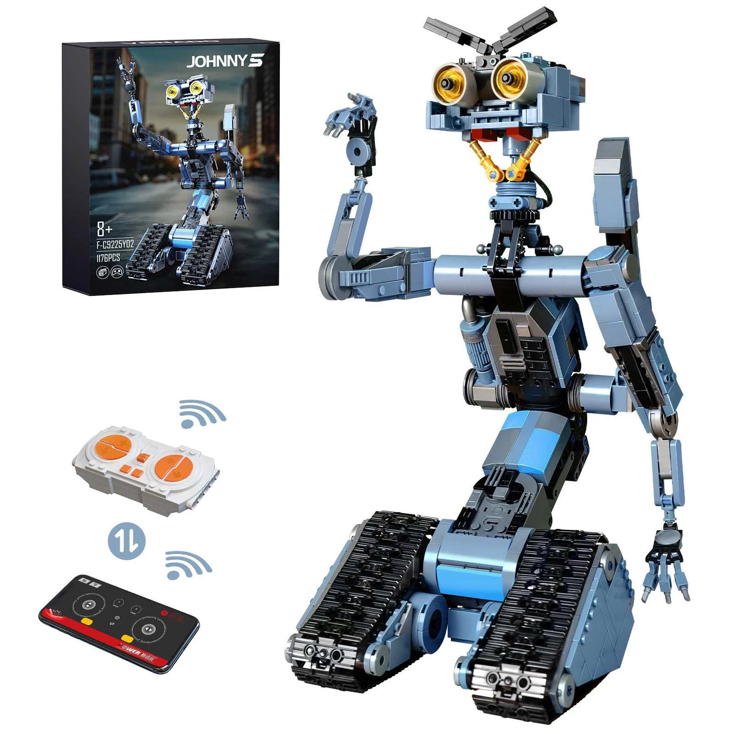 1176 Pieces Johnny 5 Robot Building Blocks Set