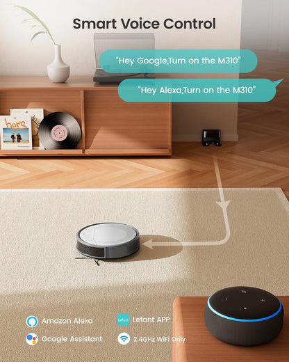 Lefant M310 Robot Vacuum Cleaner Voice Control