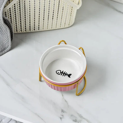 Single Or Double Tilt Bowl Ceramic for Pets