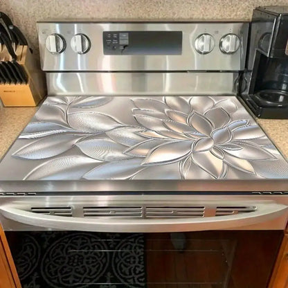 Stove Cover, 2D Golden Three-Dimensional Petal