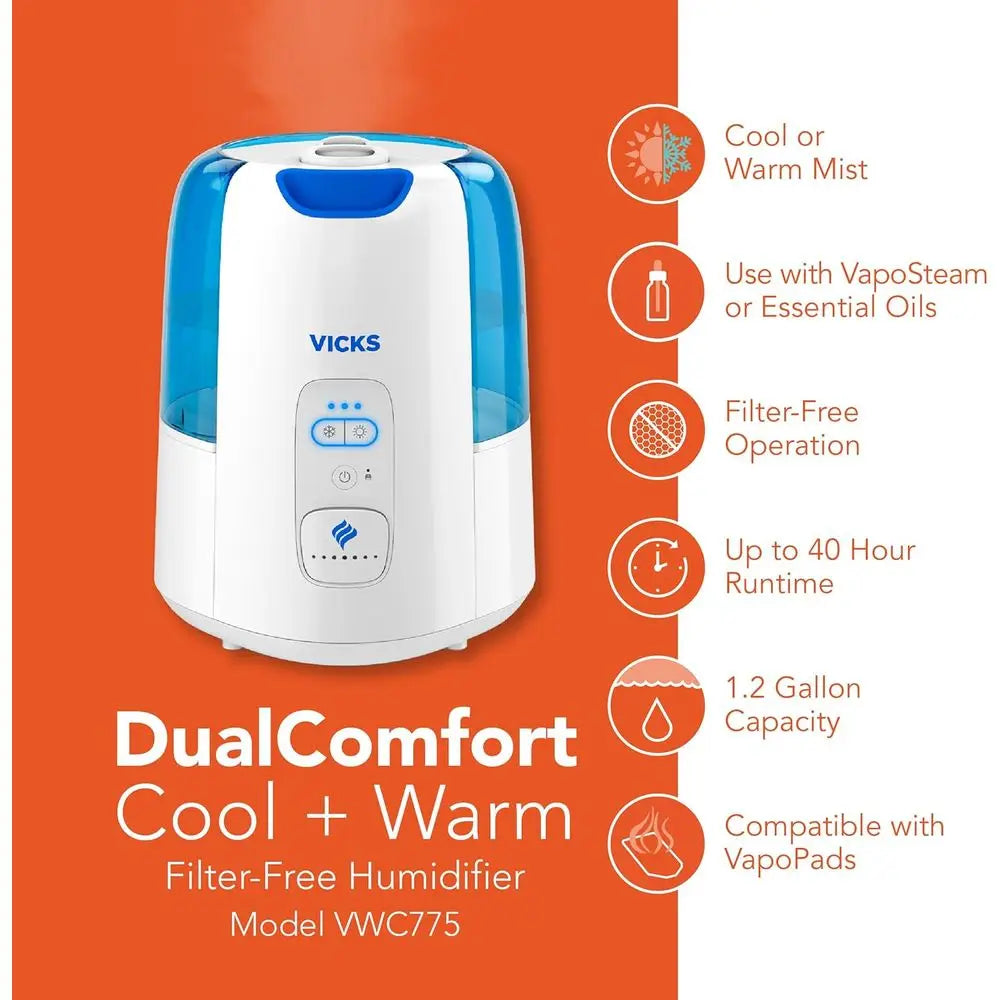 Dual Mist Humidifier with Fusion Tech