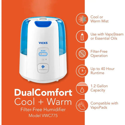 Dual Mist Humidifier with Fusion Tech