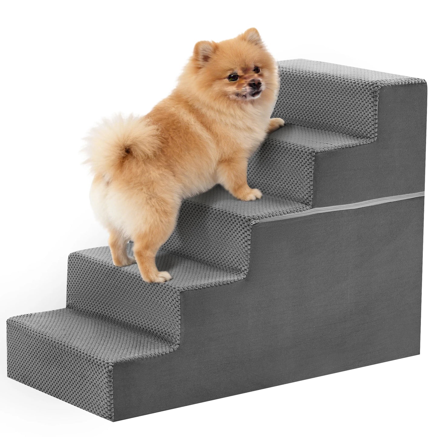 3-5 Step Right Angled Foam Dog Stairs Ramp