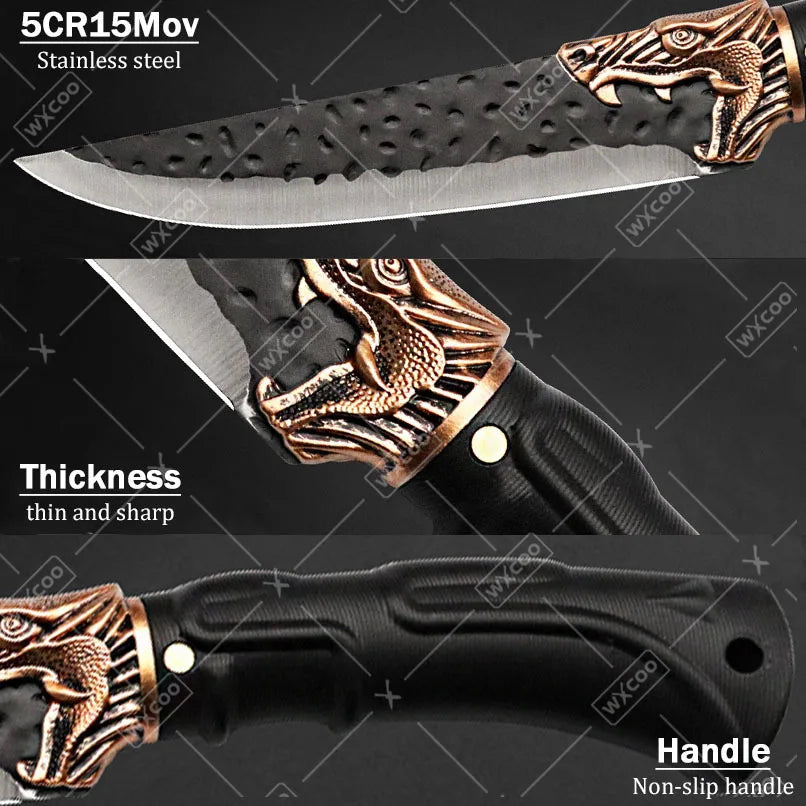 Professional Kitchen Chef Knife Set Stainless Steel