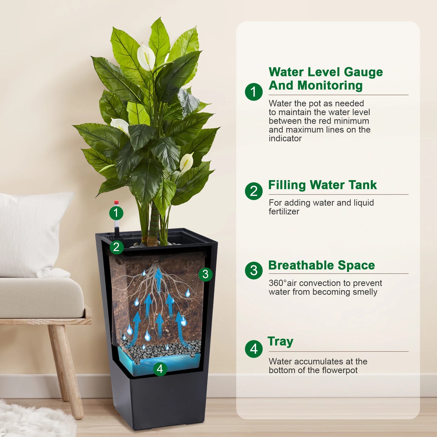 2pcs Planters Outdoor Indoor Planter Pots