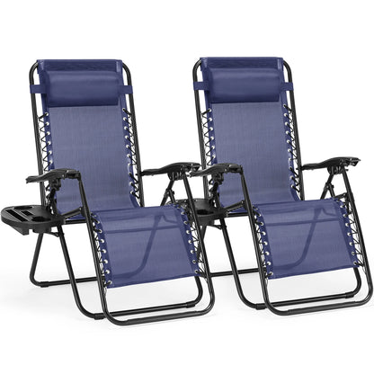 Portable Recliner Camping Patio Outdoor Lounge Chair