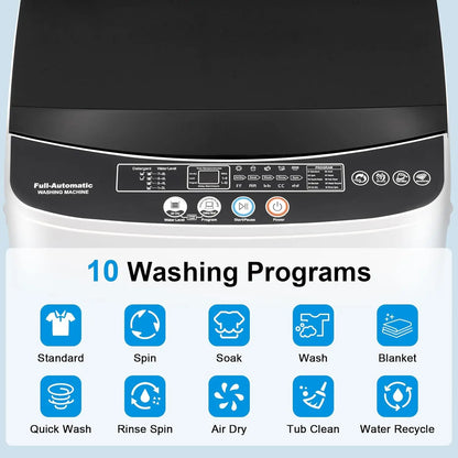 Portable, Full-Automatic Laundry Machine 10 Cycles