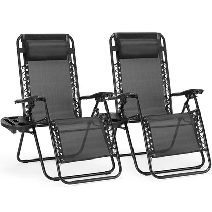 Portable Recliner Camping Patio Outdoor Lounge Chair