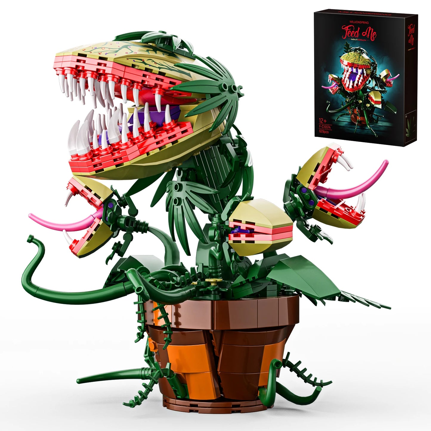 Piranha Plant Audrey Building Blocks Set Horrors Flower