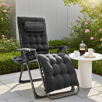 Portable Recliner Camping Patio Outdoor Lounge Chair