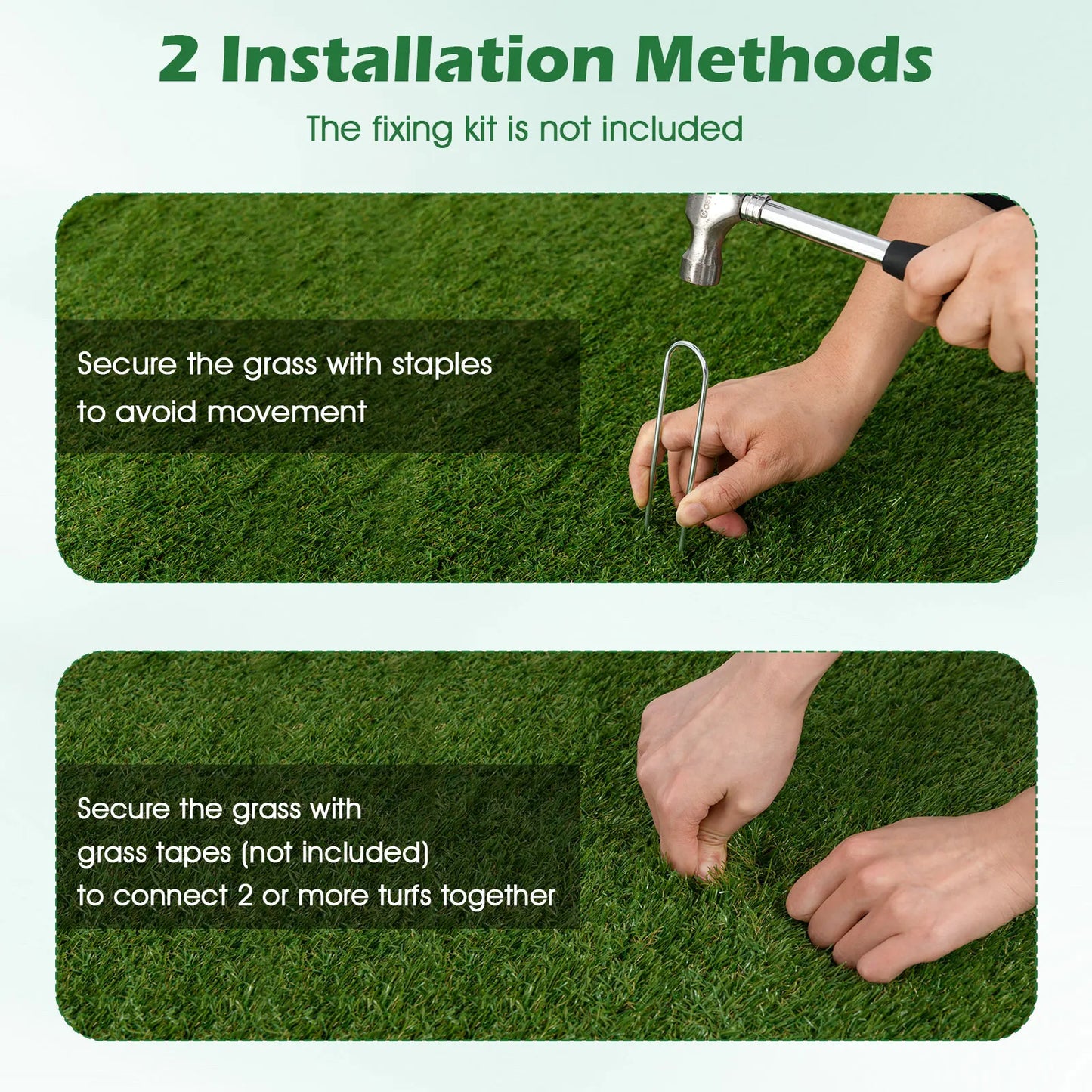 5 x 8 FT Artificial Grass Turf Drainage Holes