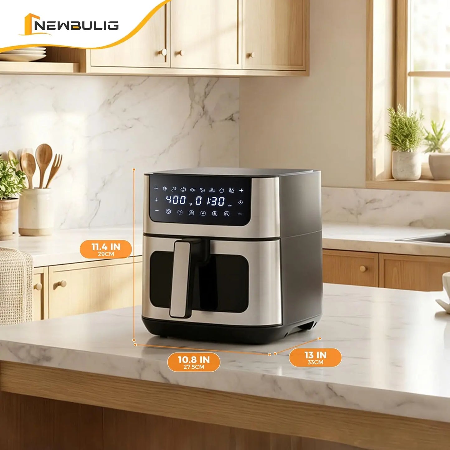 6.34 QT Air Fryer 8-in-1 Presets