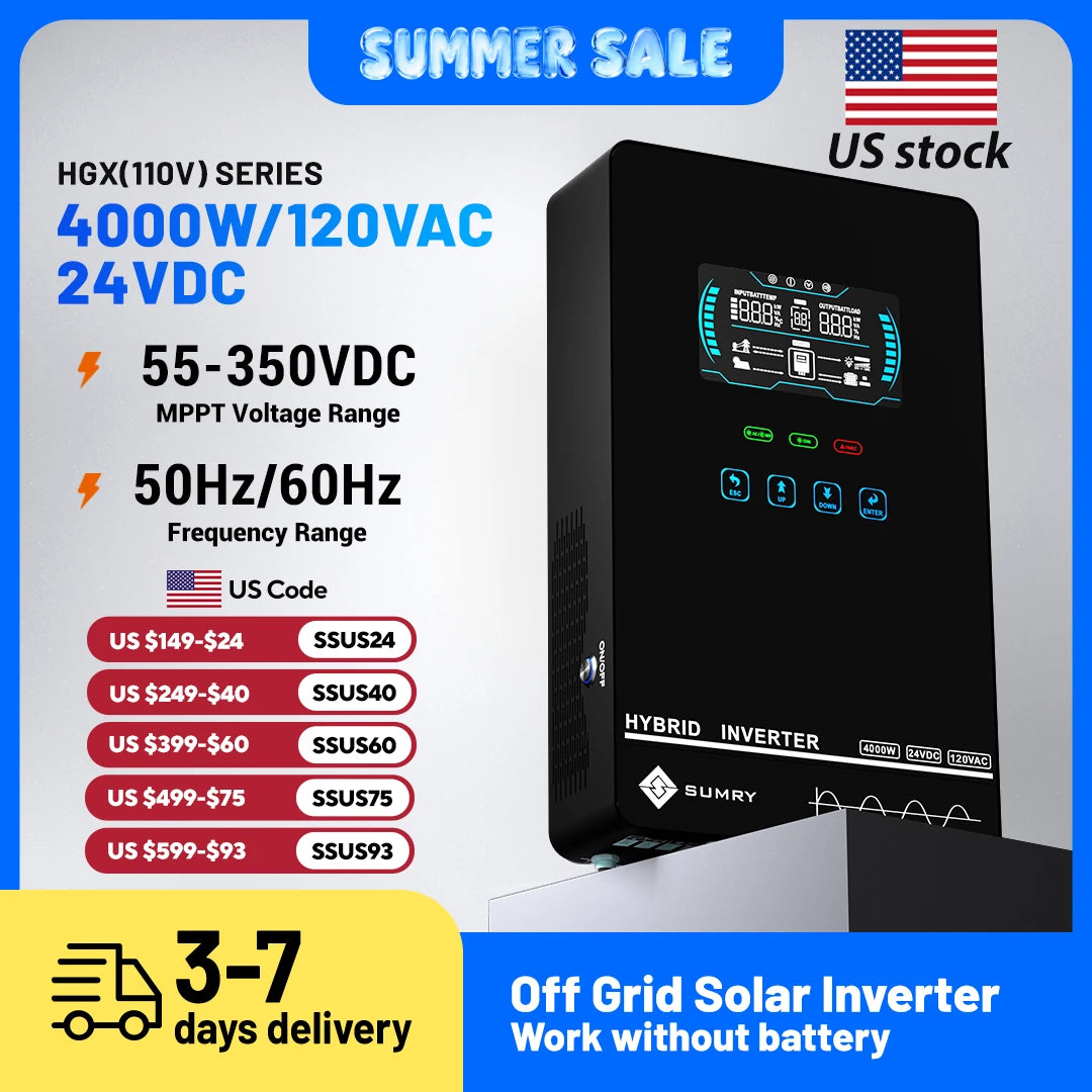 4KW 120V Off Grid Solar Inverter Charger