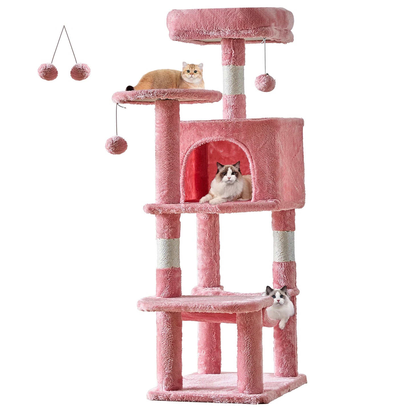 44In Cat Tree Tall Multi-Climbing Towert