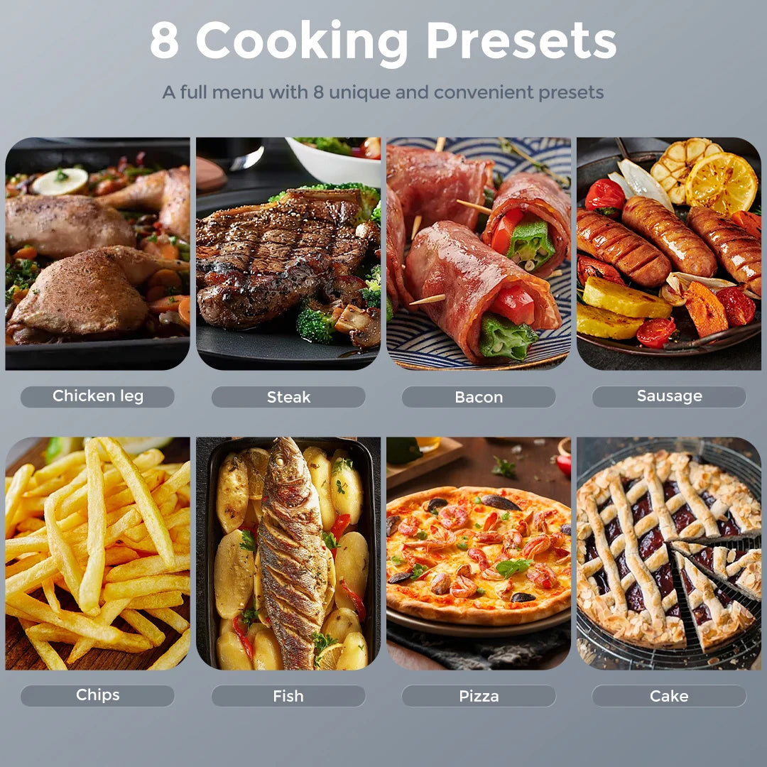 Air Fryer 8-in-1,6 Quart Electric Hot Fryer Oven