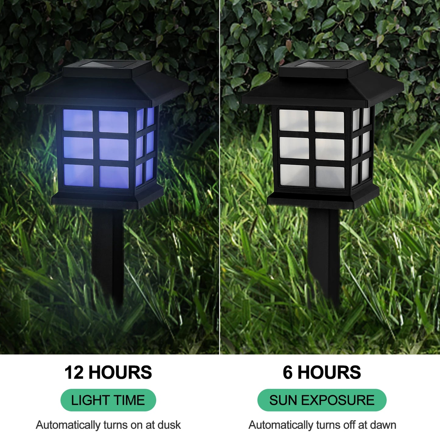 12pack Solar LED Pathway Lights Waterproof