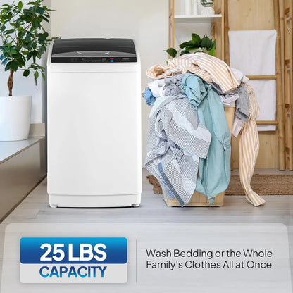 25LBS Portable Washing Machine, Full-Automatic Electric