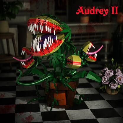 Piranha Plant Audrey Building Blocks Set Horrors Flower