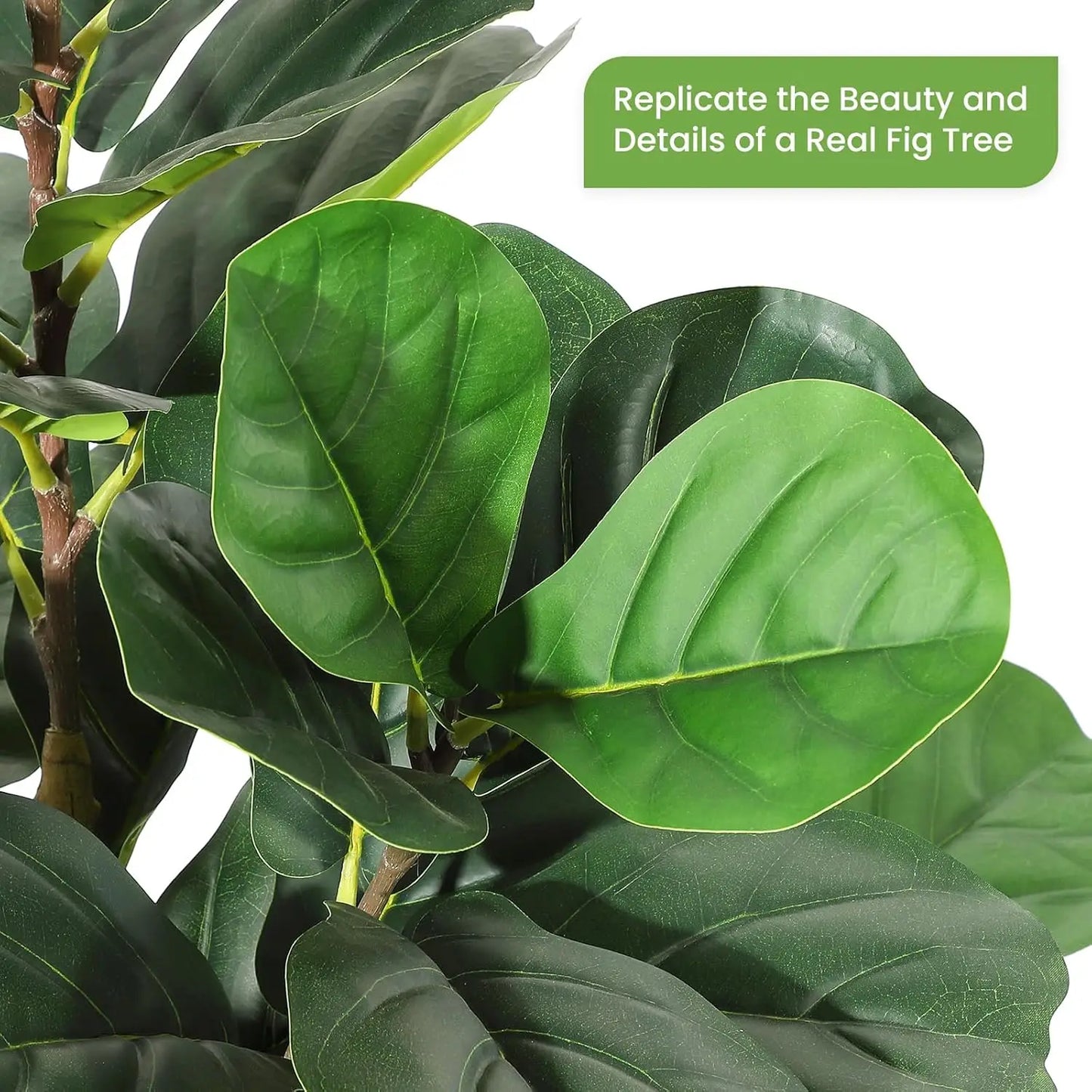 Fiddle Leaf Fig Tree with Pot Faux Trees